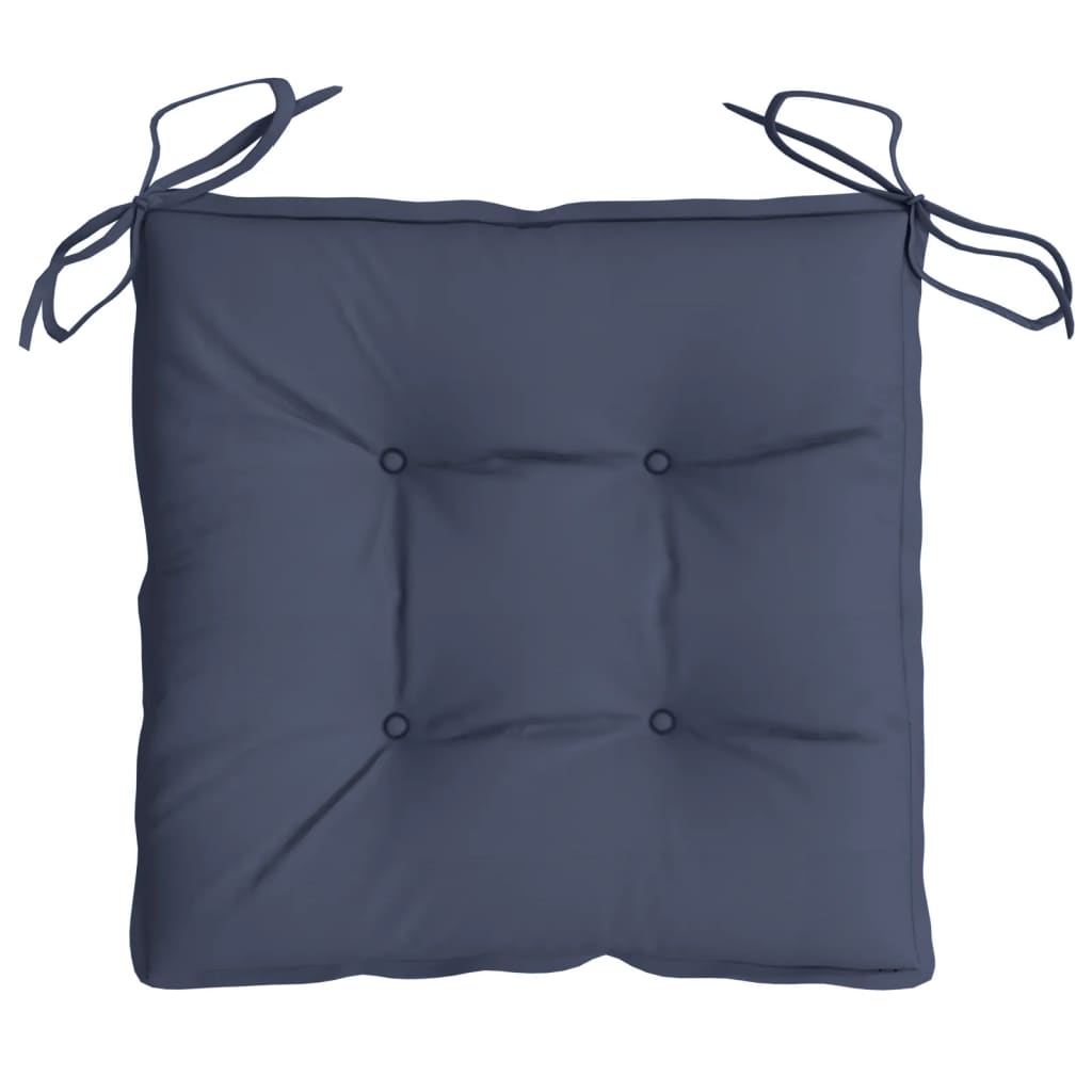 Kėdės pagalvėlės, 2vnt., tamsiai mėlynos, 50x50x7cm, audinys