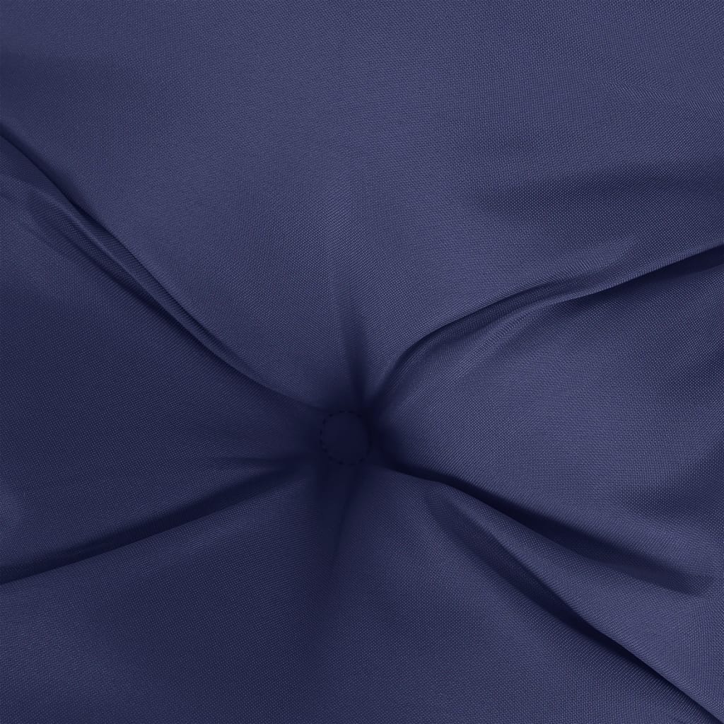 bench cushions, 2 pcs., dark blue, 180x50x7cm, fabric