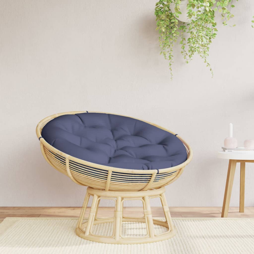 Cushion, dark blue, 100x11cm, oxford fabric, round