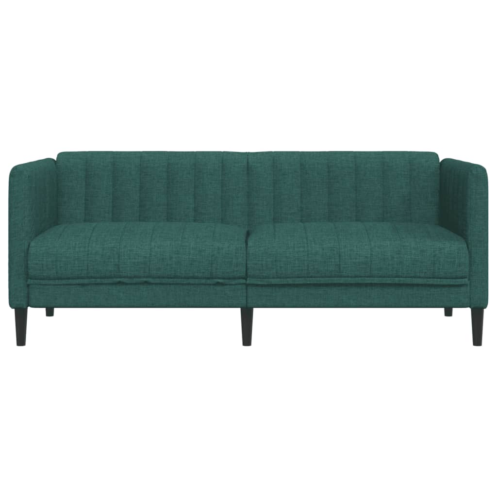 Dvivietė sofa, tamsiai žalios spalvos, audinys