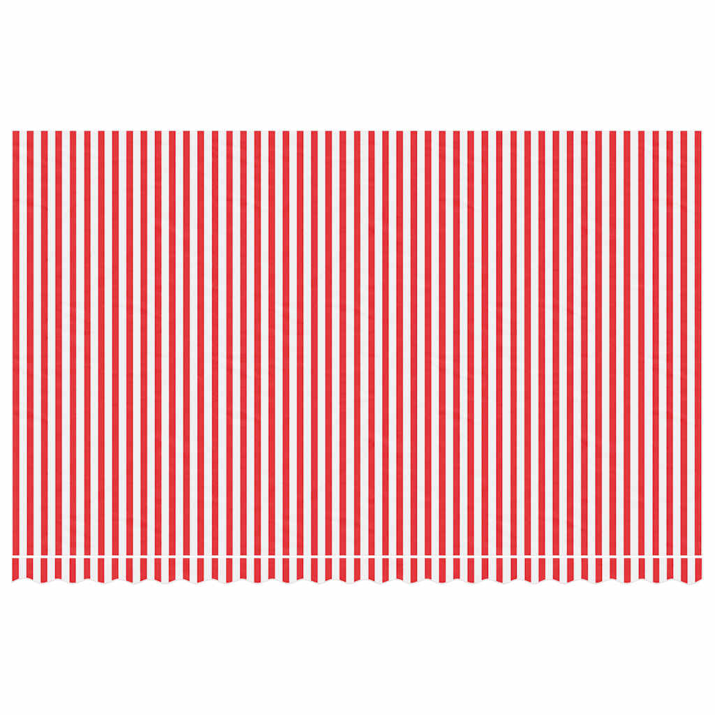 Replacement awning fabric, red/white, 5x3m, striped