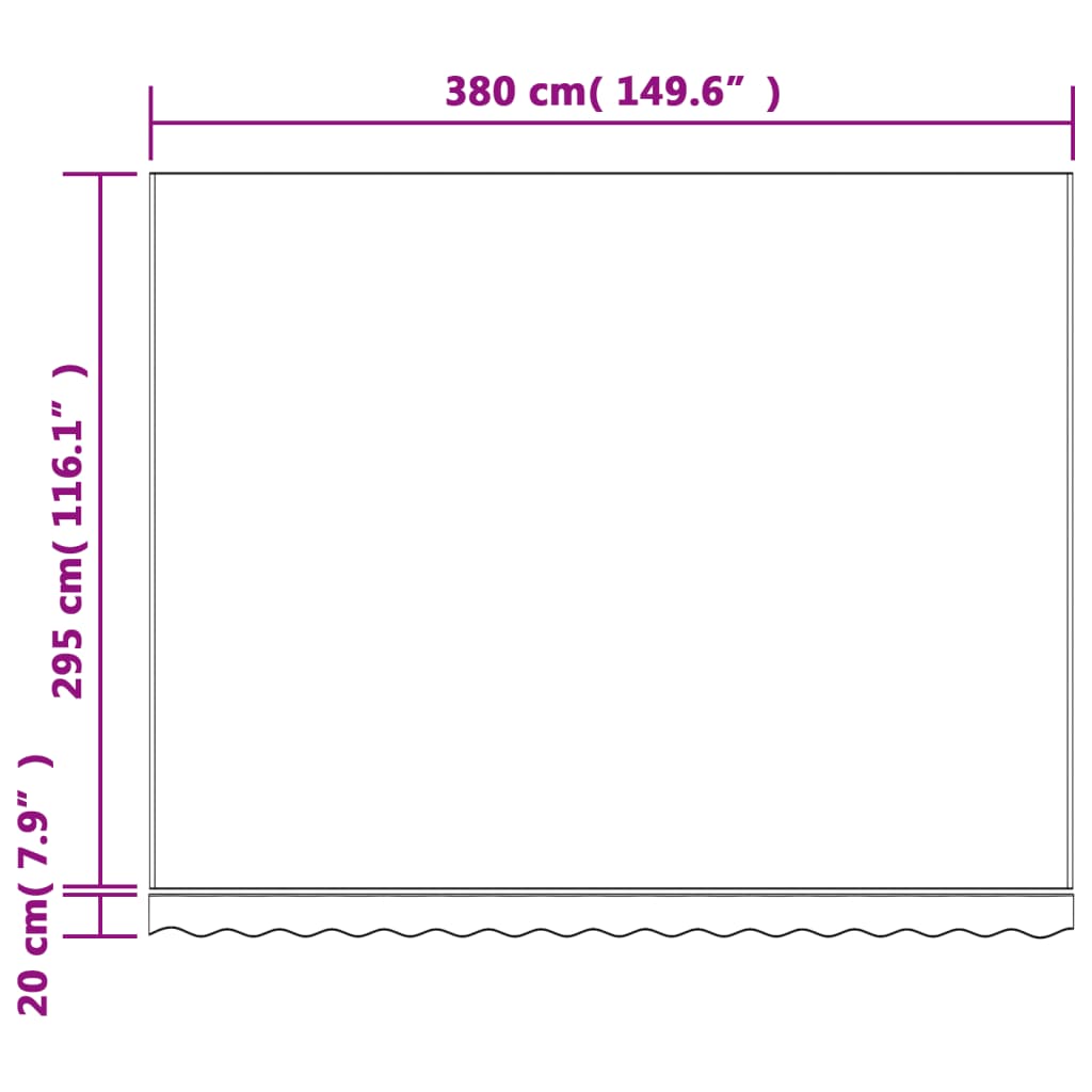 Pakaitinis audinys markizei, įvairių spalvų, 4x3m, dryžuotas