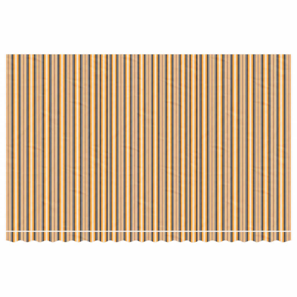 Pakaitinis audinys markizei, oranžinė ir juoda, 5x3m, poliesteris