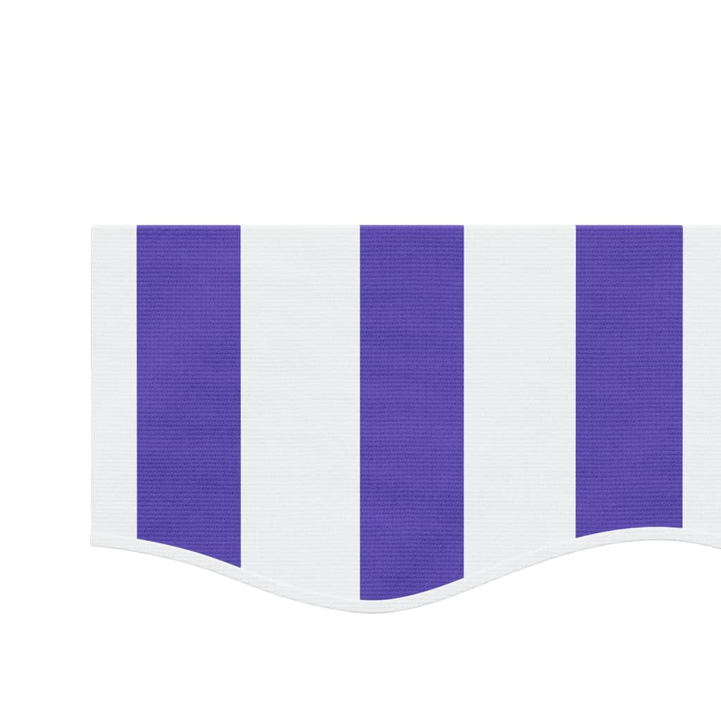 Awning replacement fabric for valance, blue/white, 4m