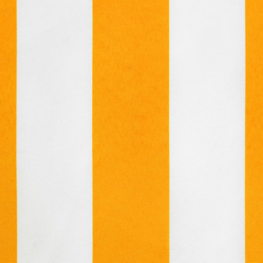 Pakaitinis audinys markizės apsiuvui, geltonas/baltas, 280x20 cm