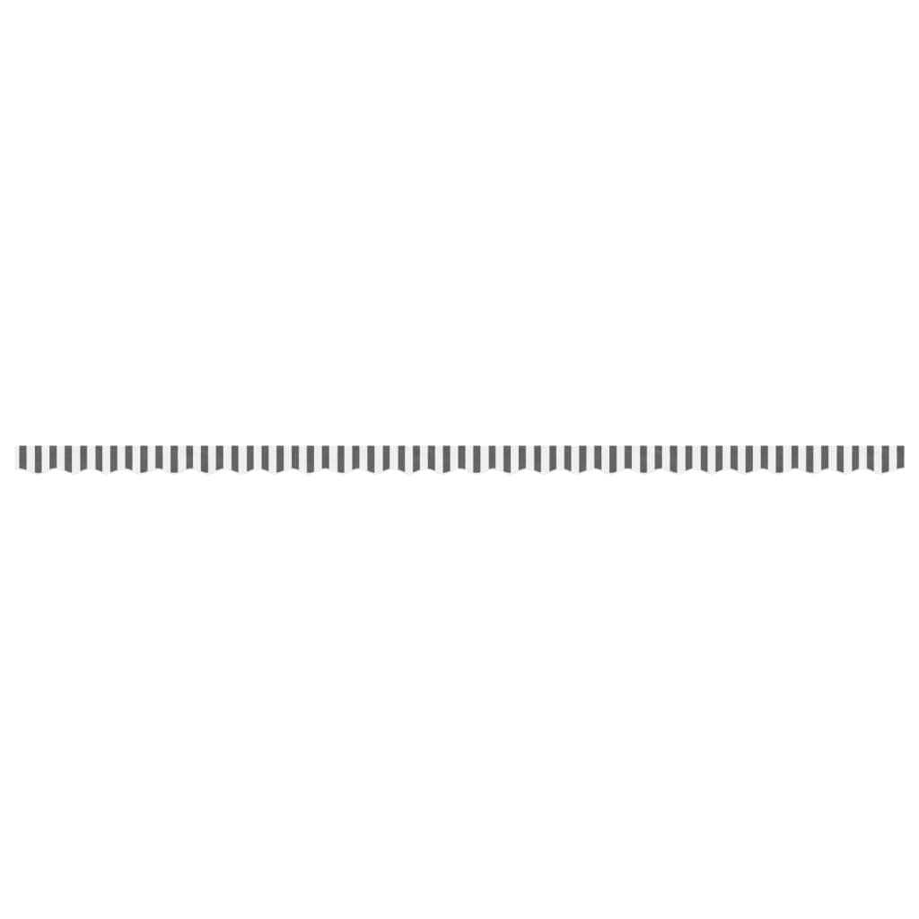 Replacement fabric for awning valance, anthracite/white, 6m