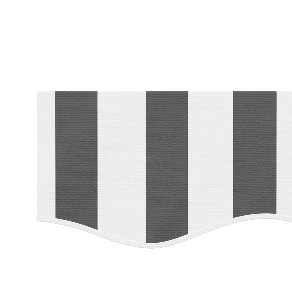 Replacement fabric for awning valance, anthracite/white, 6m