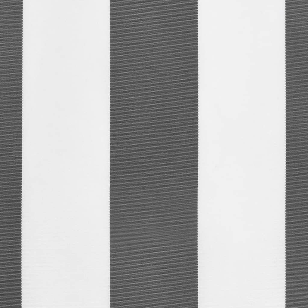 Replacement fabric for awning valance, anthracite/white, 6m