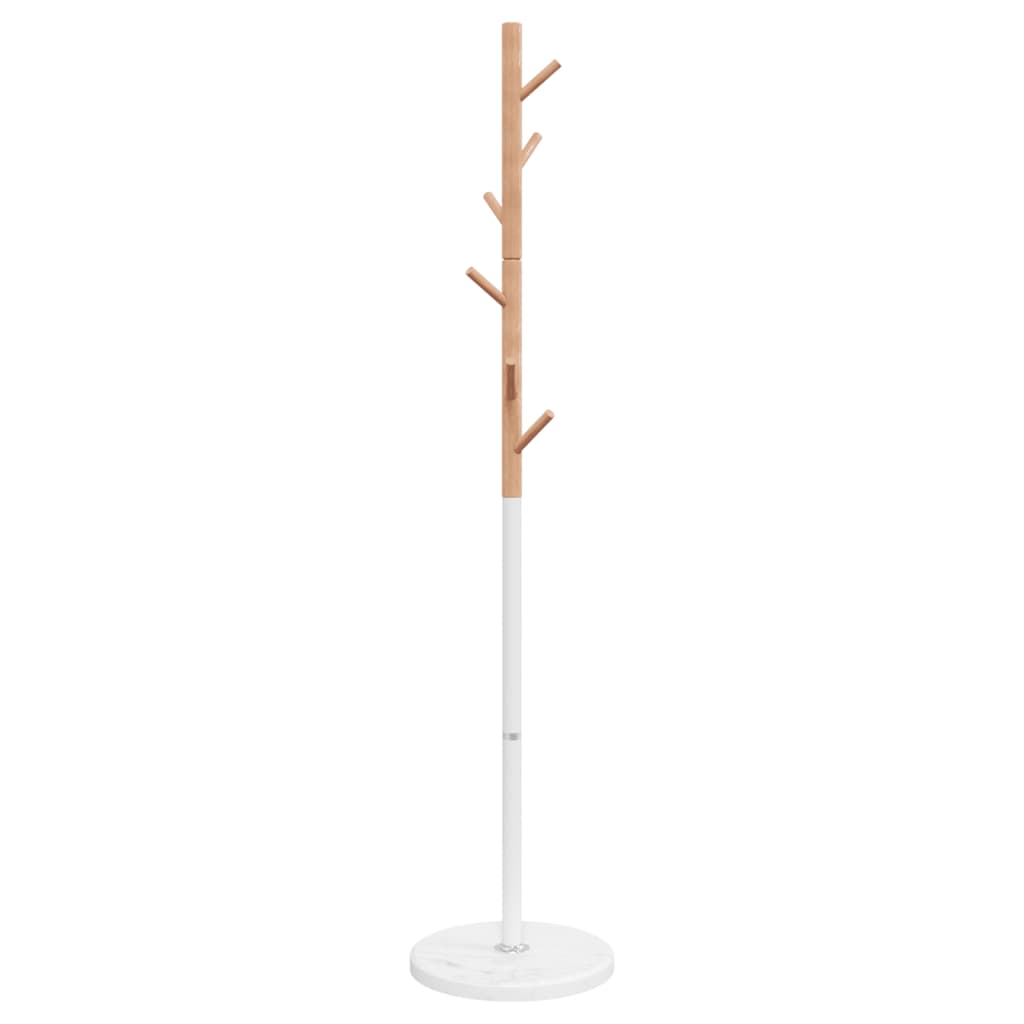 Mēteļu pakaramais, balts, 172 cm, pulverkrāsots dzelzs