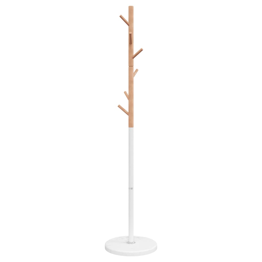 Mēteļu pakaramais, balts, 172 cm, pulverkrāsots dzelzs