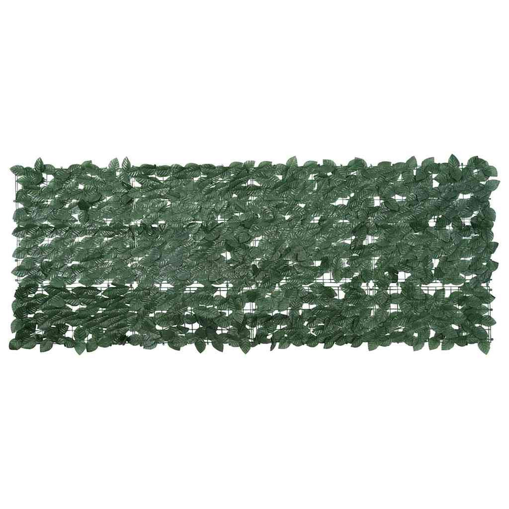 Balkono pertvara, 200x75cm, su tamsiai žaliais lapais