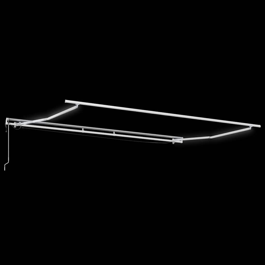 Automatinė ištraukiama markizė su LED, bordo spalvos, 400x300cm