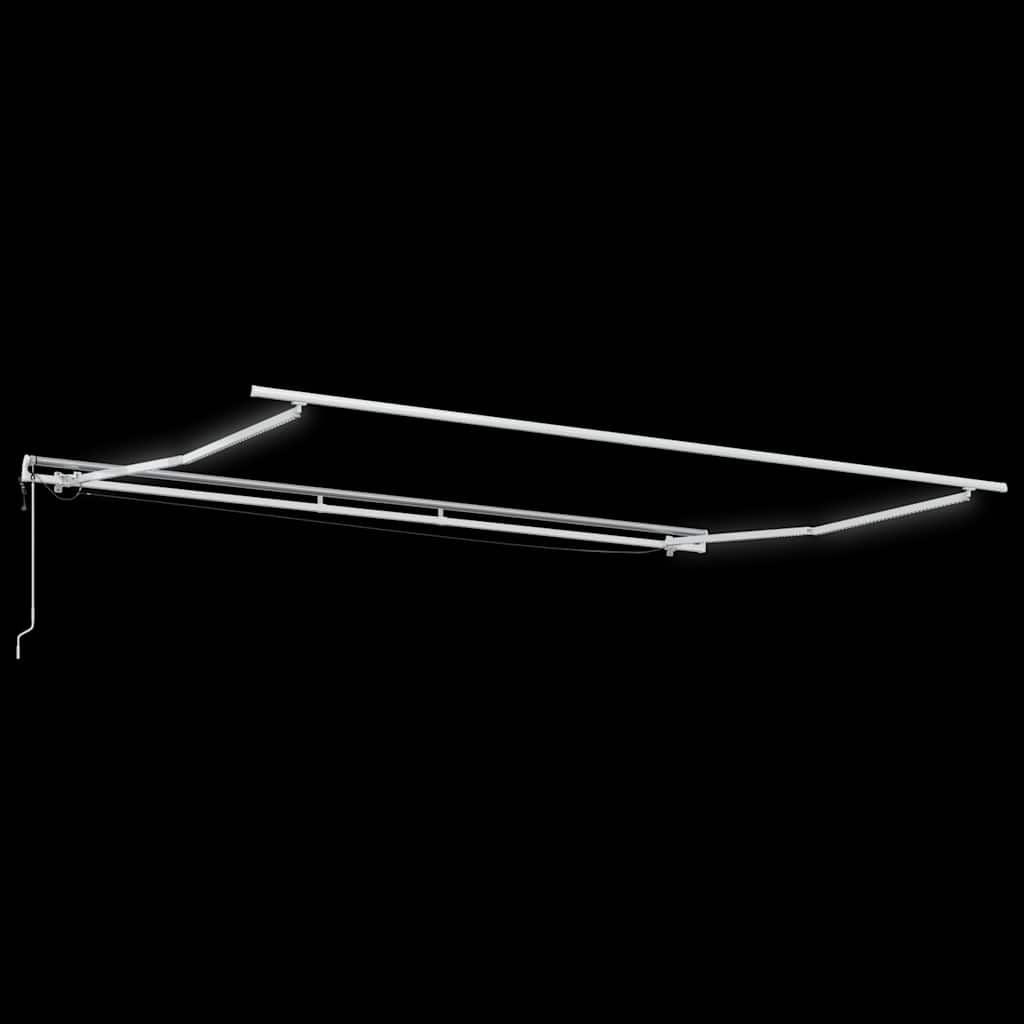 Automatinė ištraukiama markizė su LED, bordo spalvos, 500x300cm