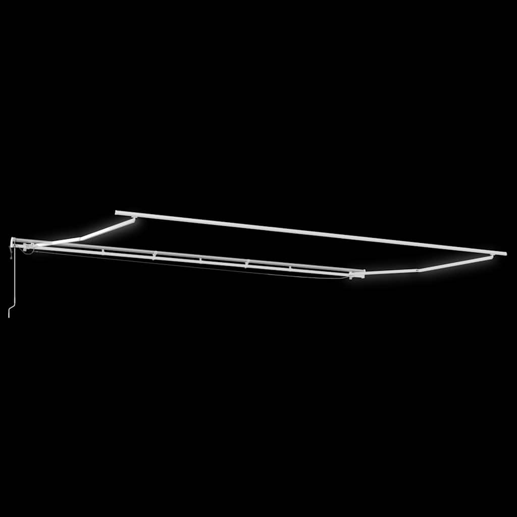 Automātiskā izvelkamā markīze ar LED, bordo krāsā, 600x300cm