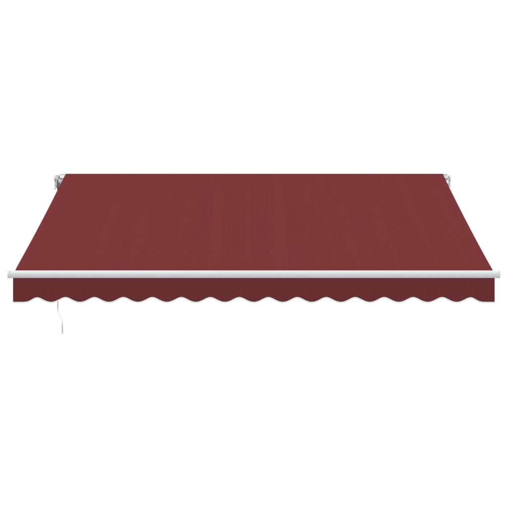 Automatinė ištraukiama markizė su LED, bordo spalvos, 400x350cm