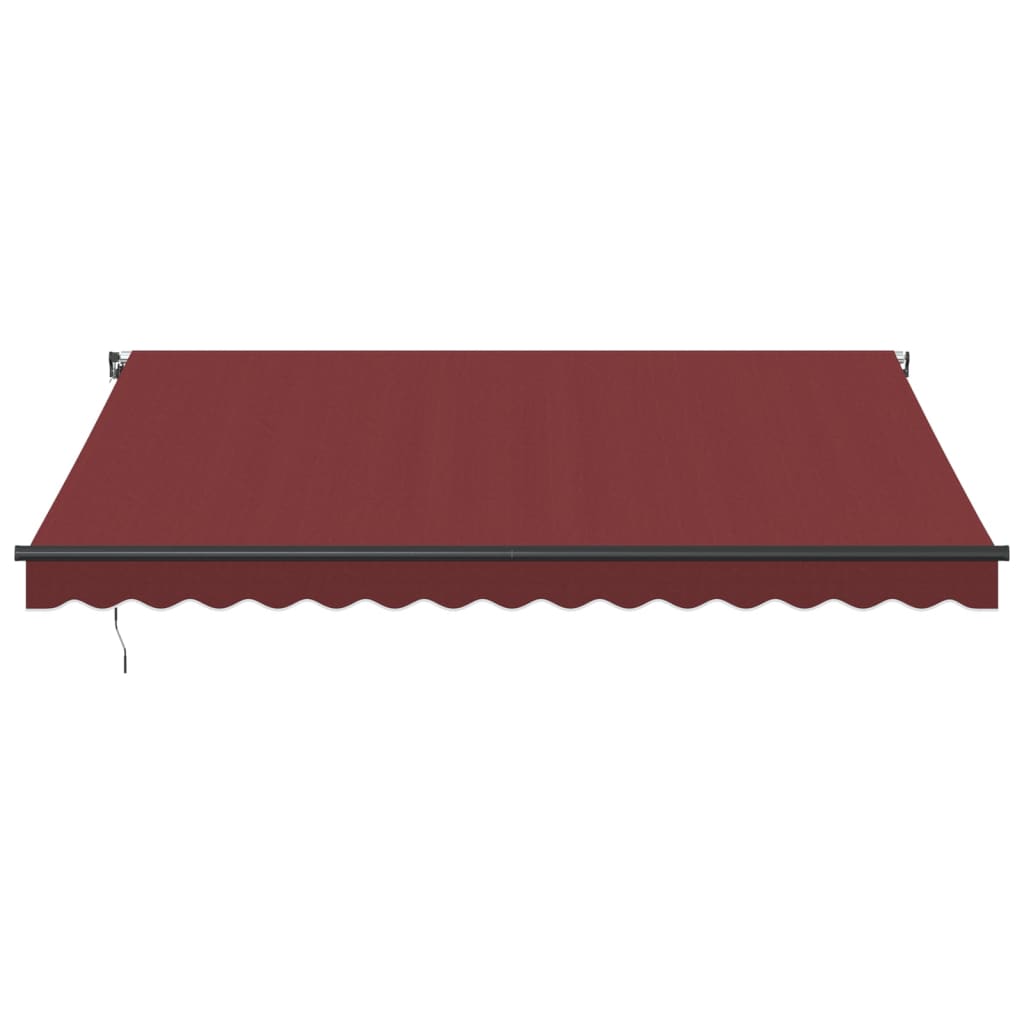 Manuāli izvelkama nojume ar LED, bordo, 400x350 cm