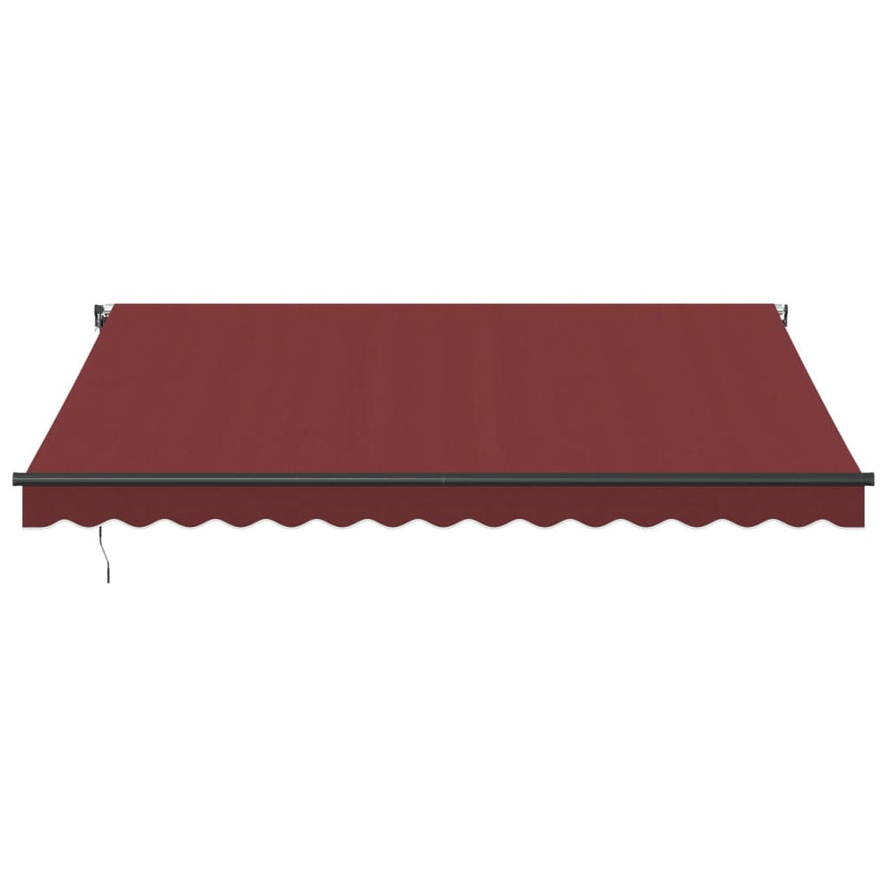 Automatic retractable awning, burgundy, 400x350cm