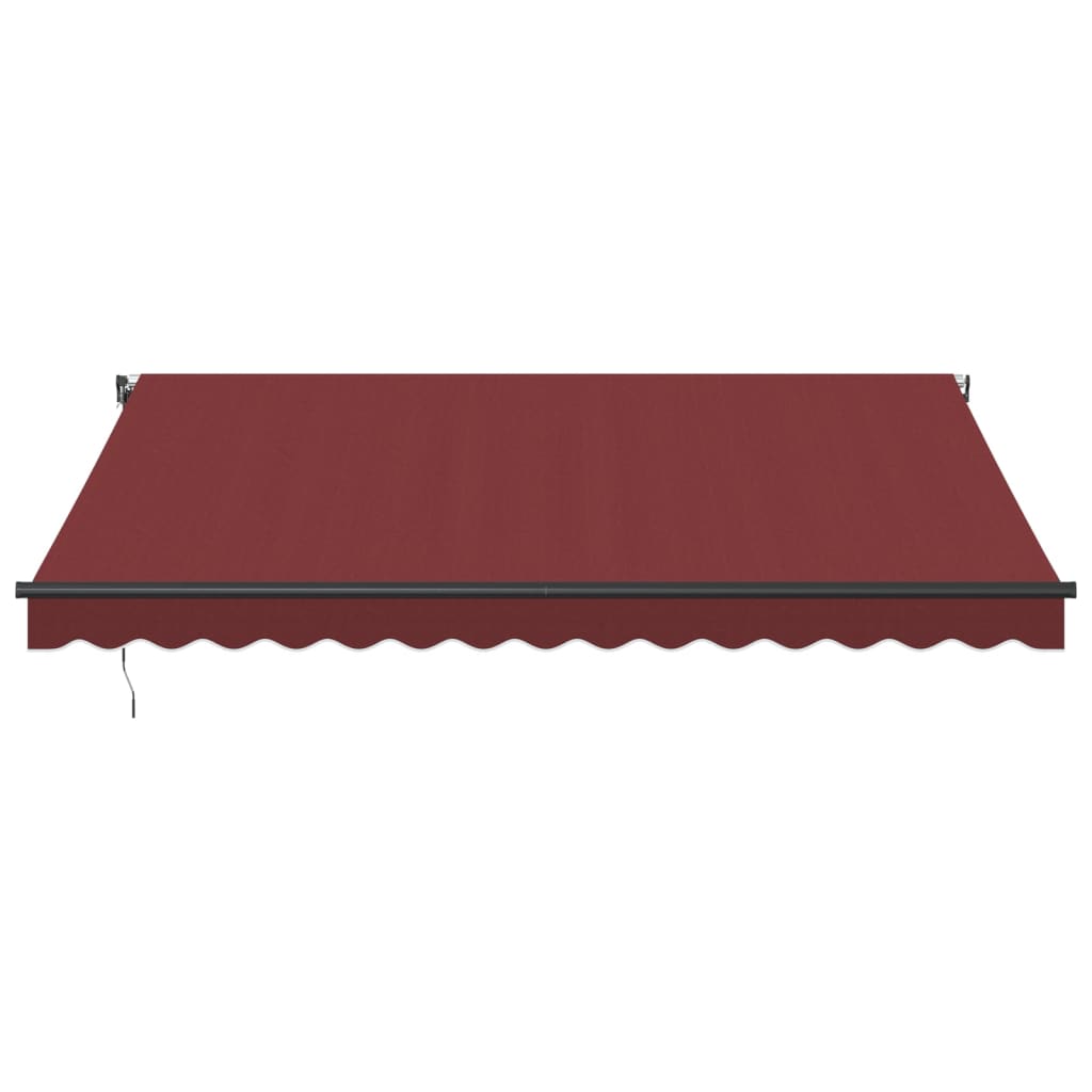 Automatinė ištraukiama markizė su LED, bordo spalvos, 400x350cm