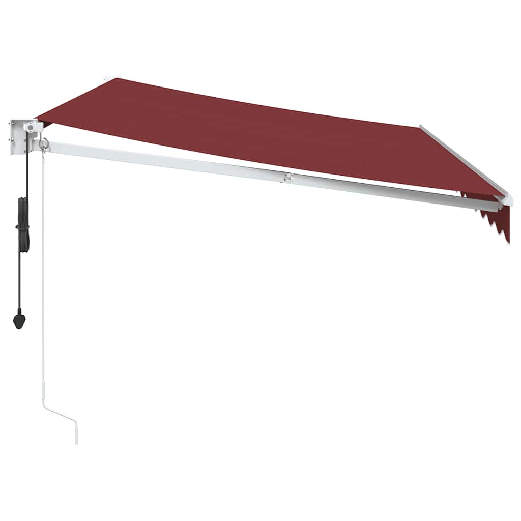 Automātiska izvelkama markīze, bordo krāsā, 350x250cm