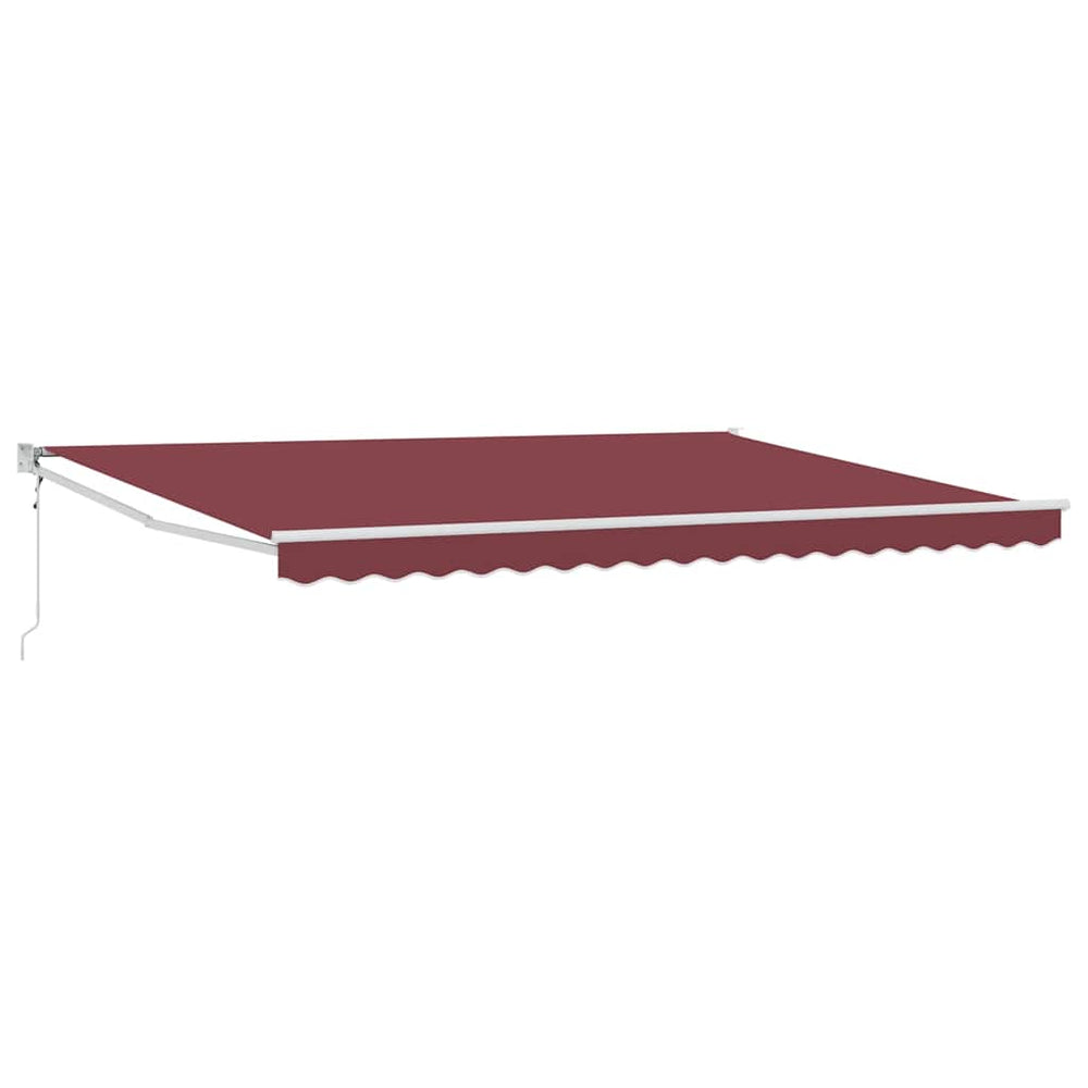Automatic retractable awning, burgundy, 450x300cm
