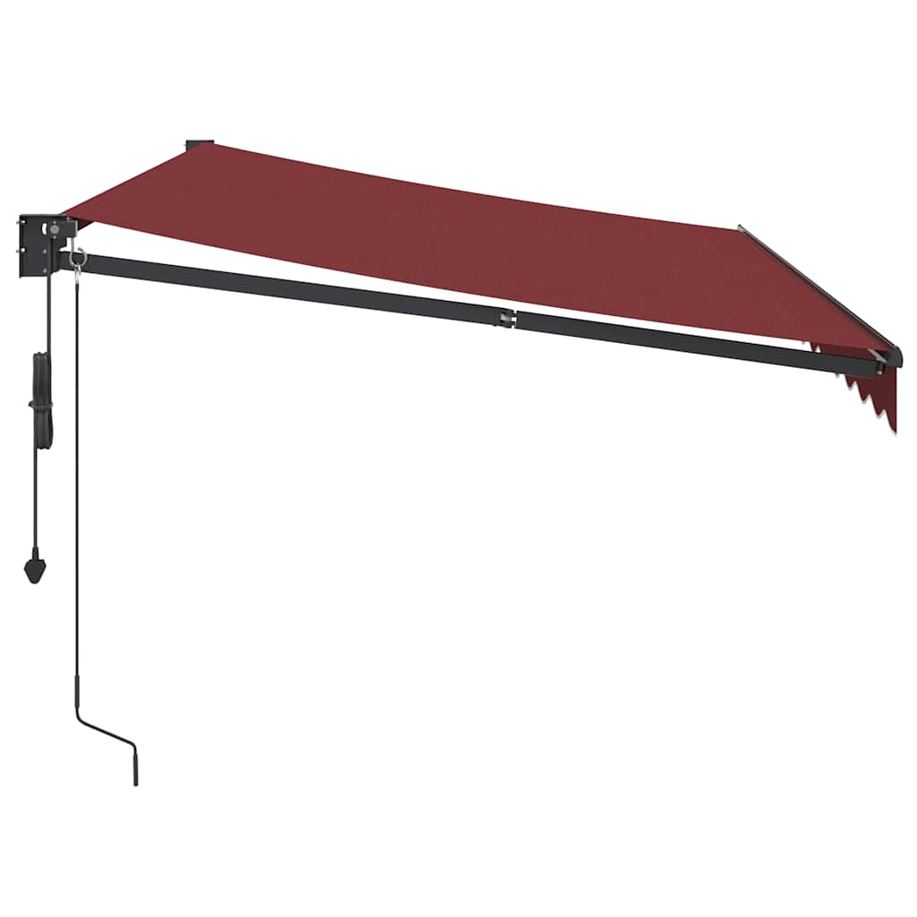 Automatinė ištraukiama markizė, bordo spalvos, 350x250cm
