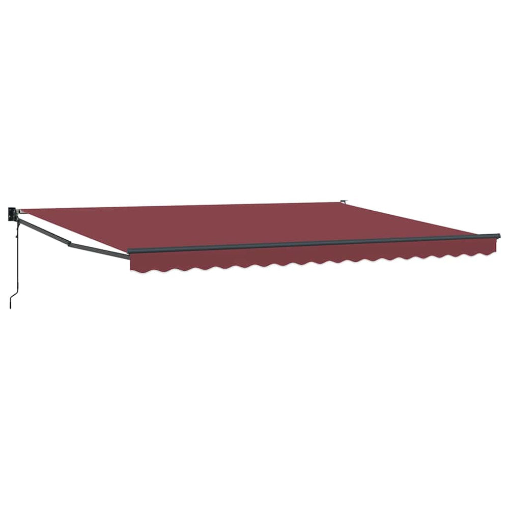 Automatic retractable awning, burgundy, 450x300cm