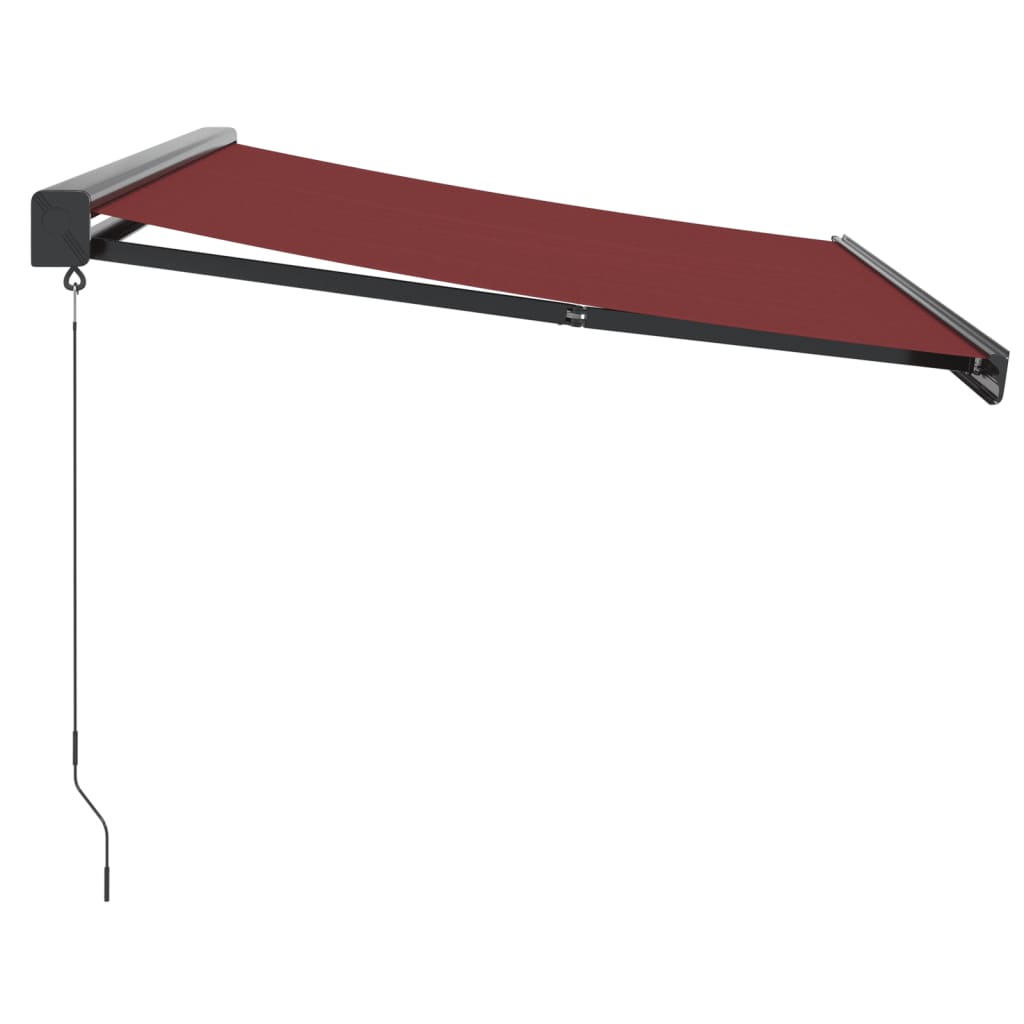Manuāli izvelkams marķīzs, bordo krāsā, 350x250cm