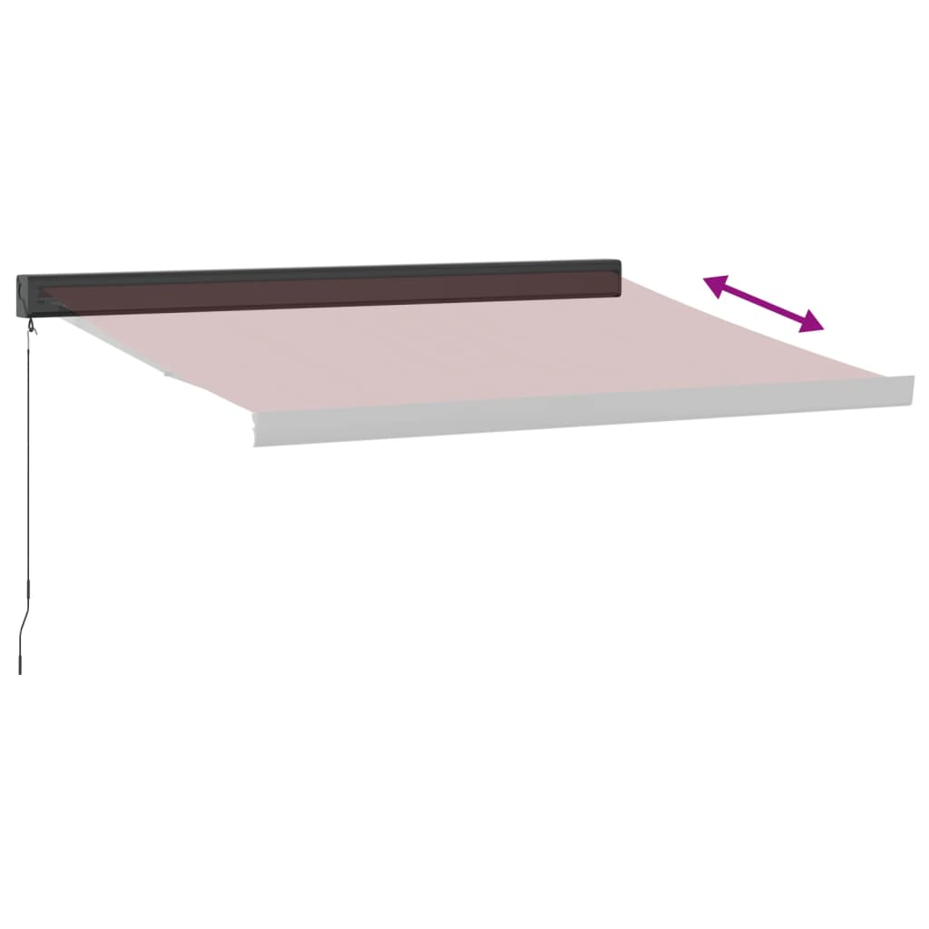 Manuāli izvelkams marķīzs, bordo krāsā, 350x250cm