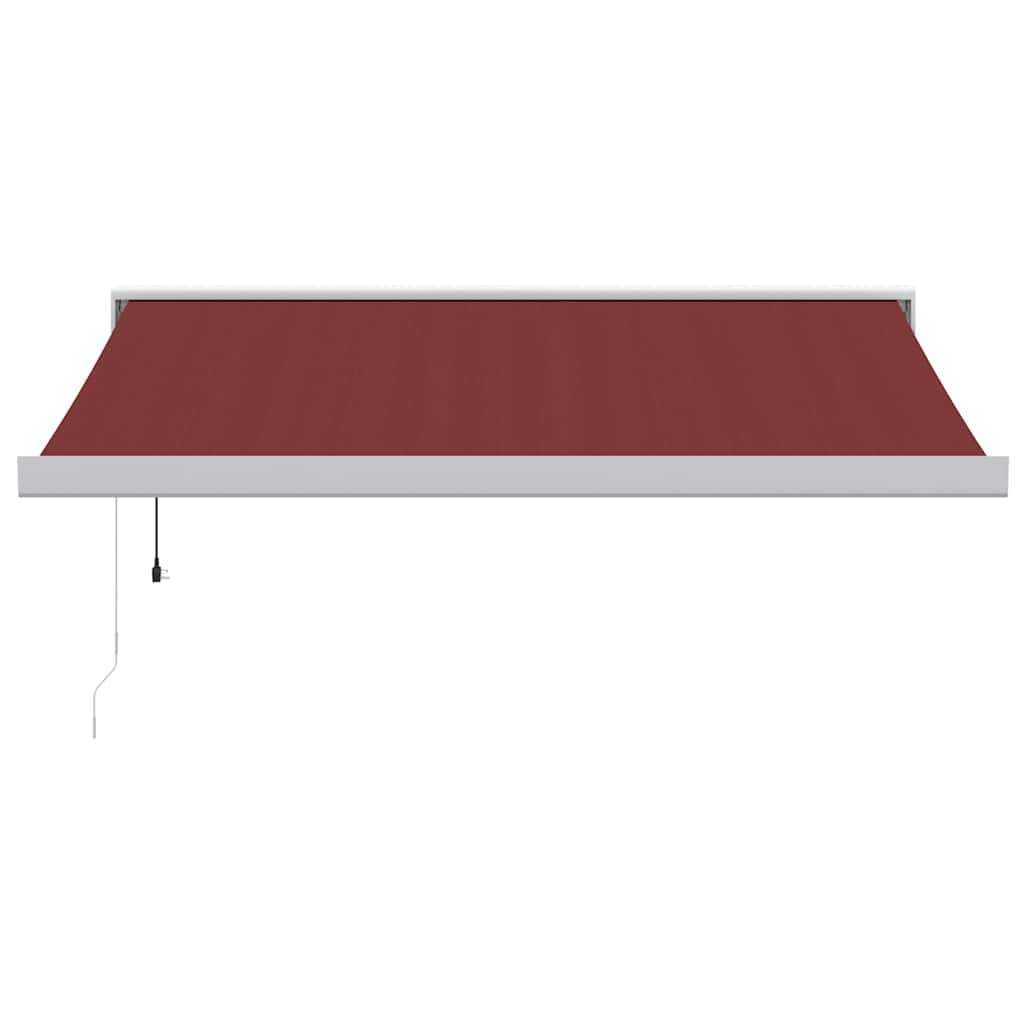 Automatic retractable awning, burgundy, 350x250cm
