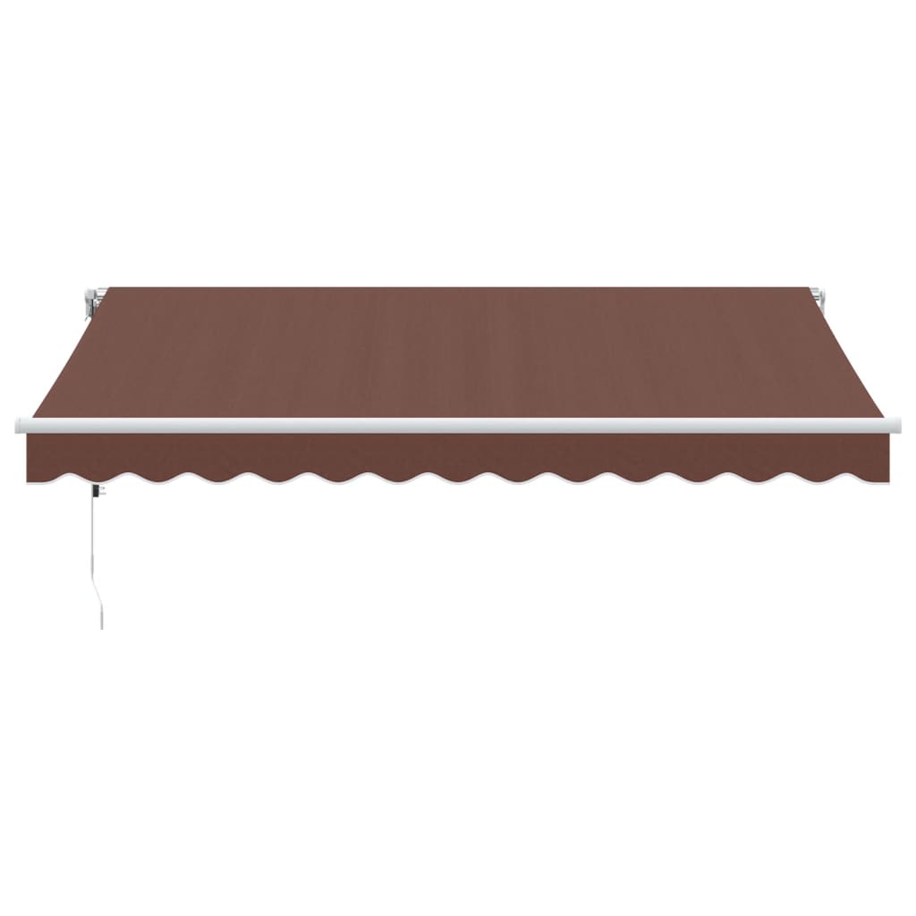 Automatinė ištraukiama markizė su LED, ruda, 350x250cm
