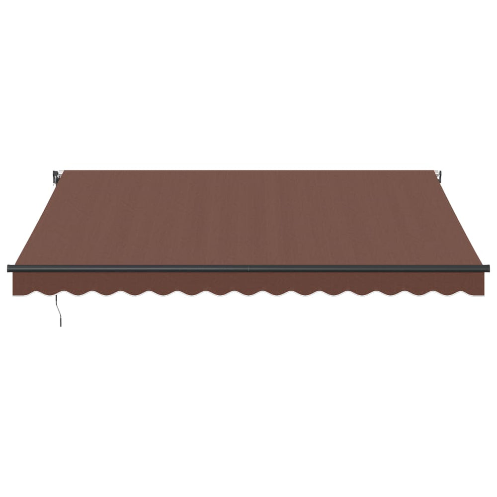Automatic retractable awning, brown, 400x350cm