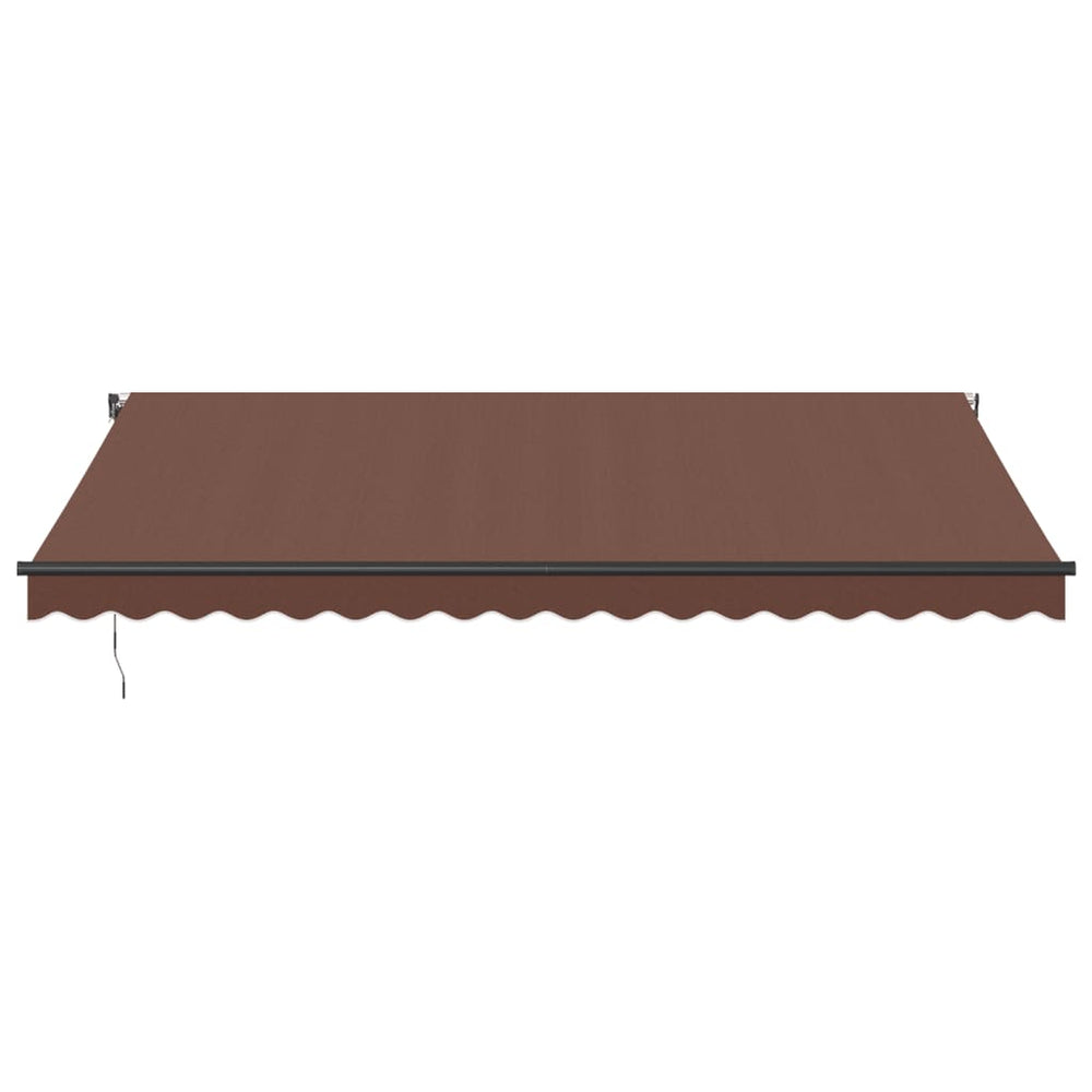 Automatic retractable awning, brown, 450x350cm