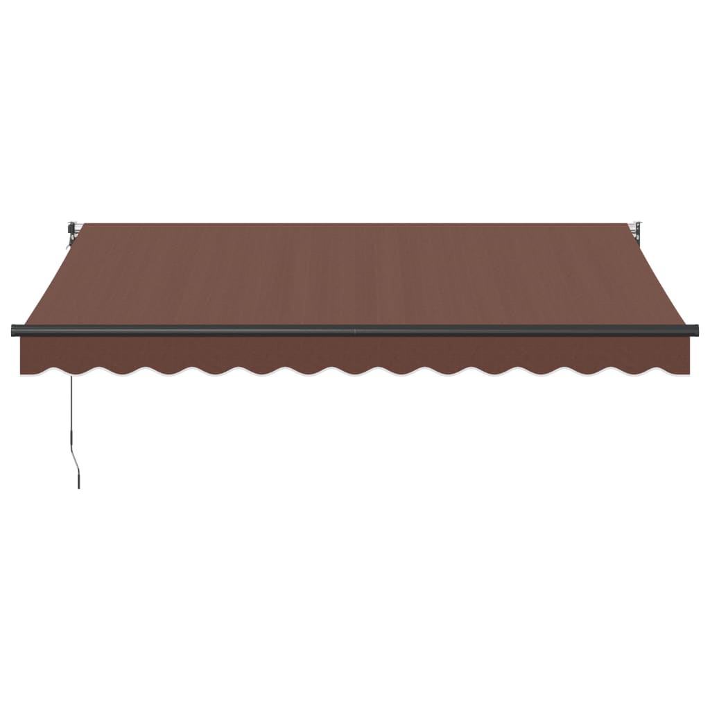 Manual pull-out awning, brown, 350x250cm