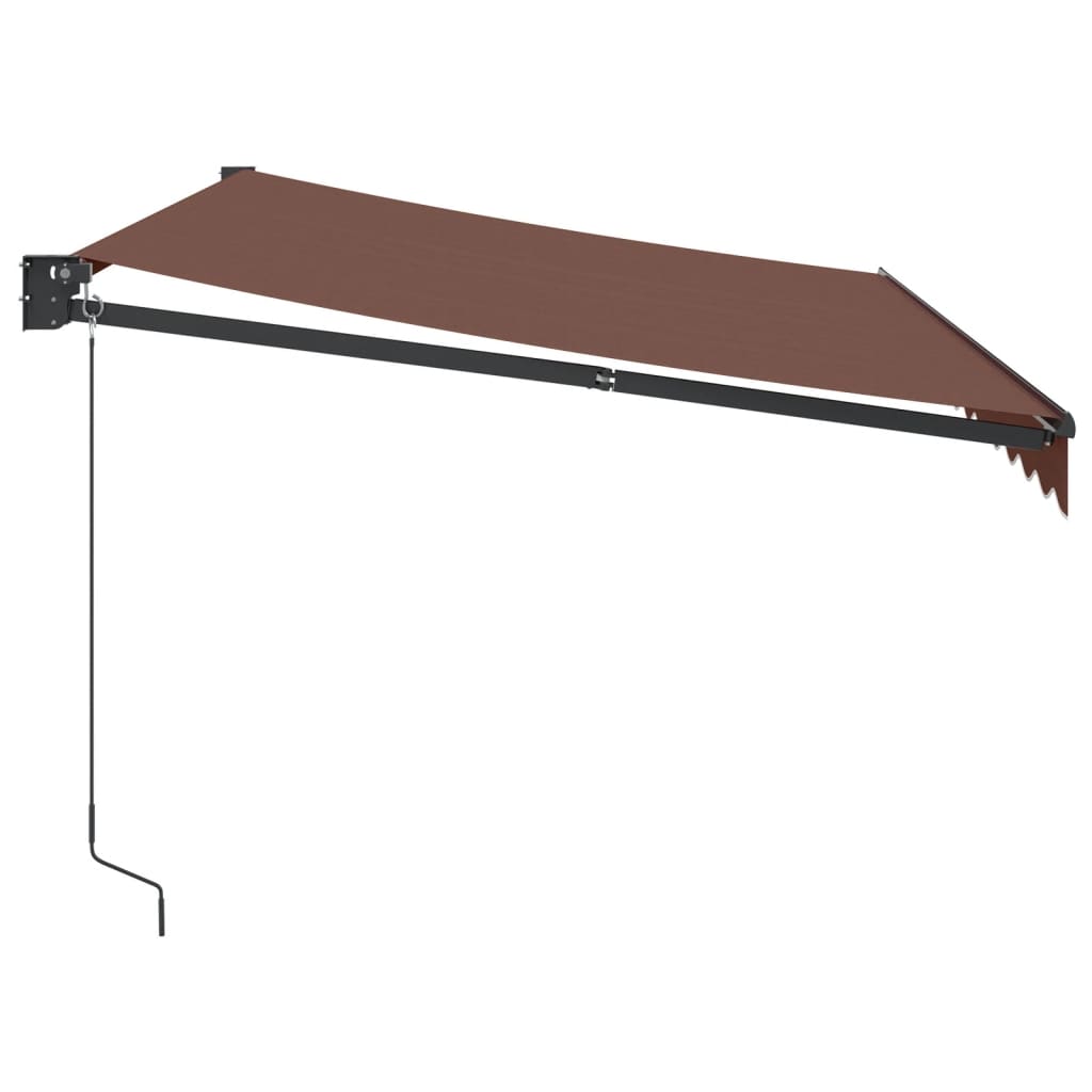 Manual pull-out awning, brown, 350x250cm