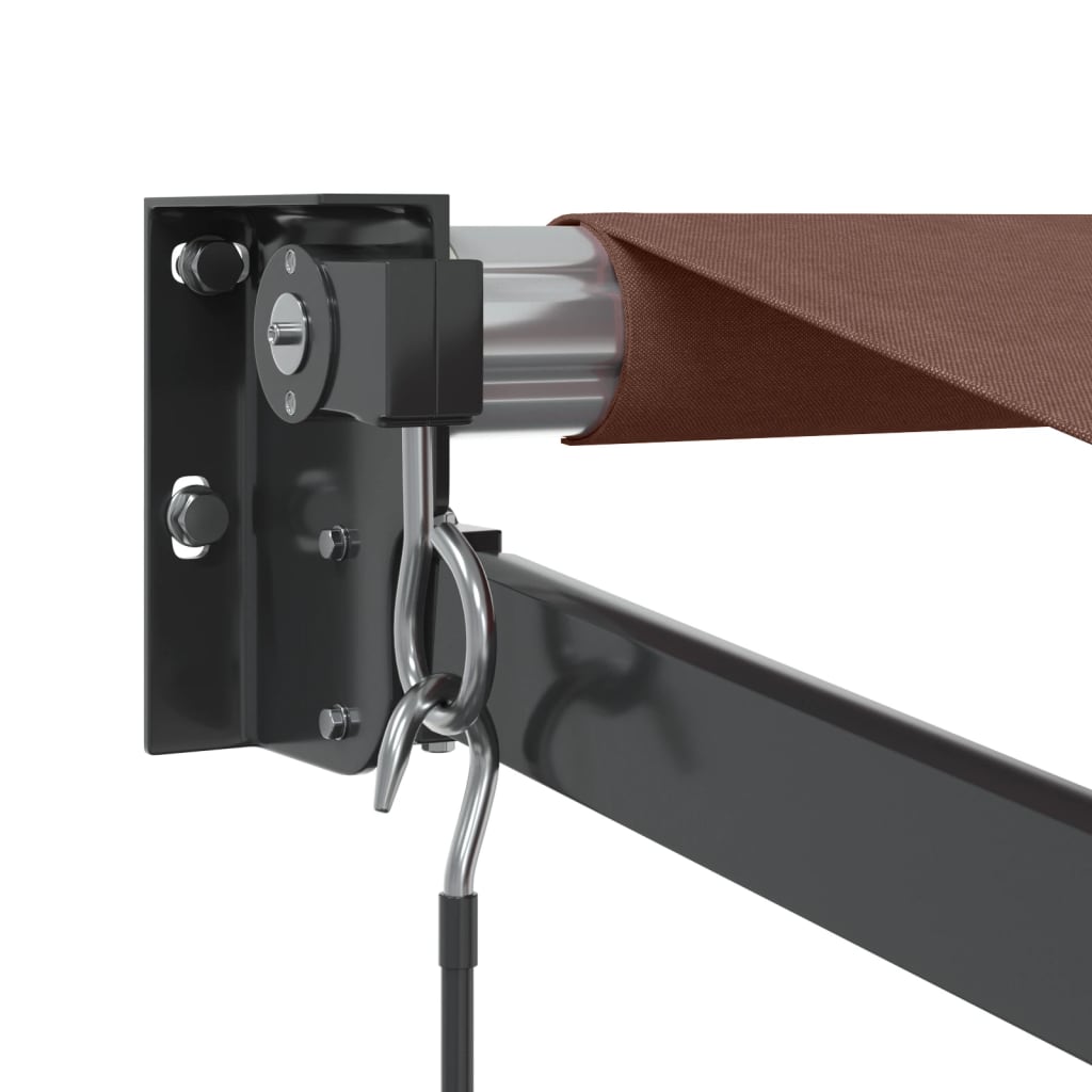 Manual pull-out awning, brown, 350x250cm