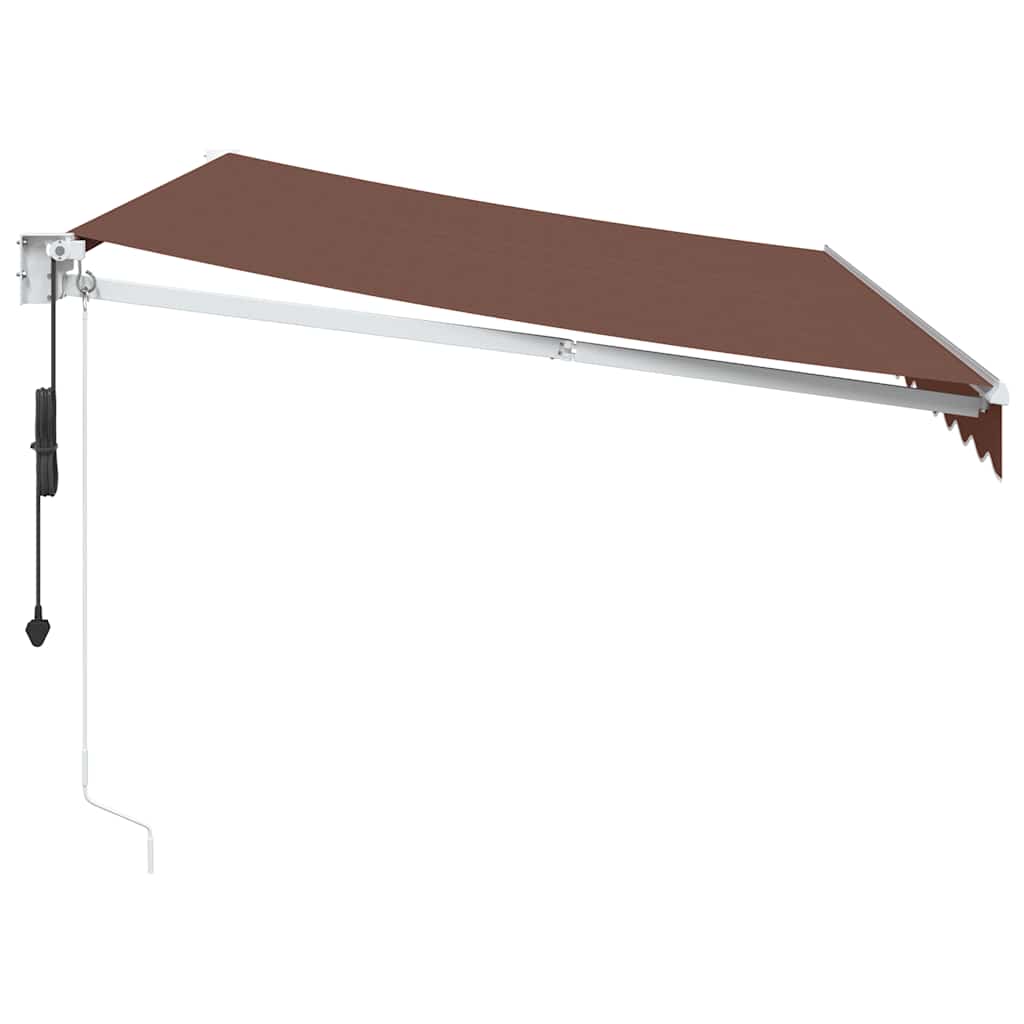 Automatinė ištraukiama markizė, rudos spalvos, 350x250cm