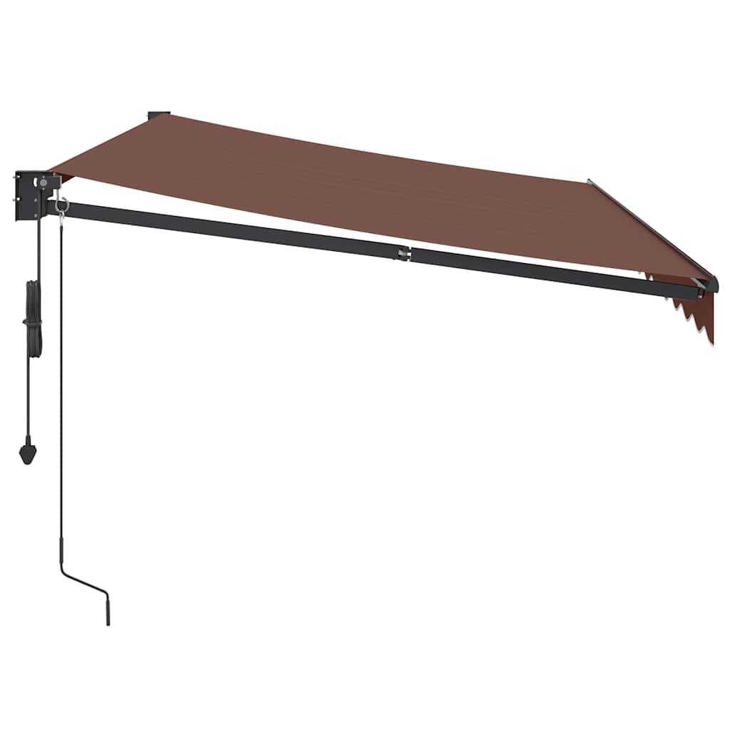 Automatic retractable awning, brown, 350x250cm