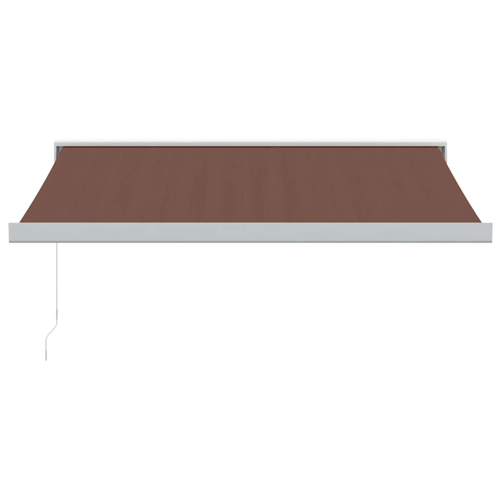 Manual pull-out awning, brown, 350x250cm