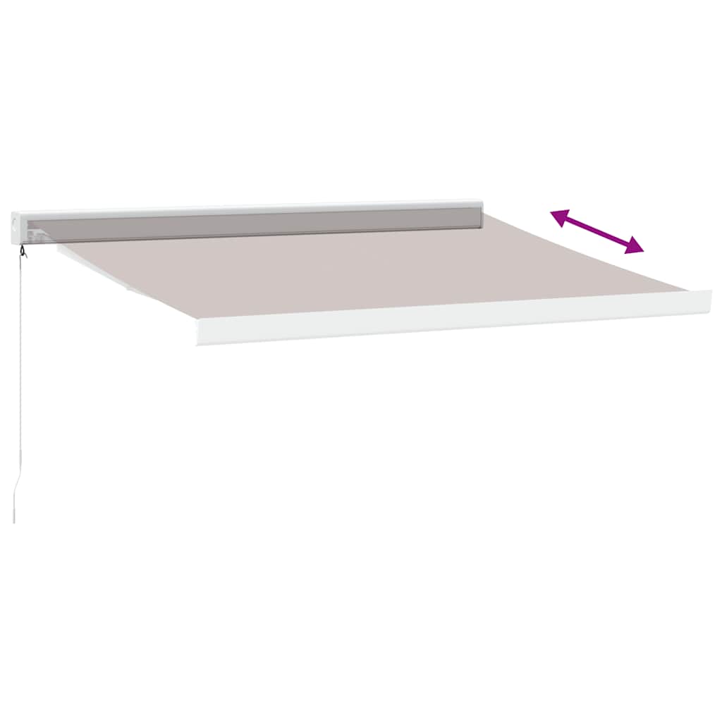 Manual pull-out awning, brown, 350x250cm