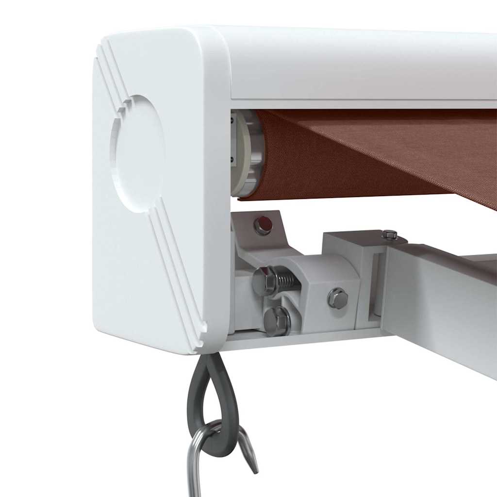 Manual pull-out awning, brown, 350x250cm