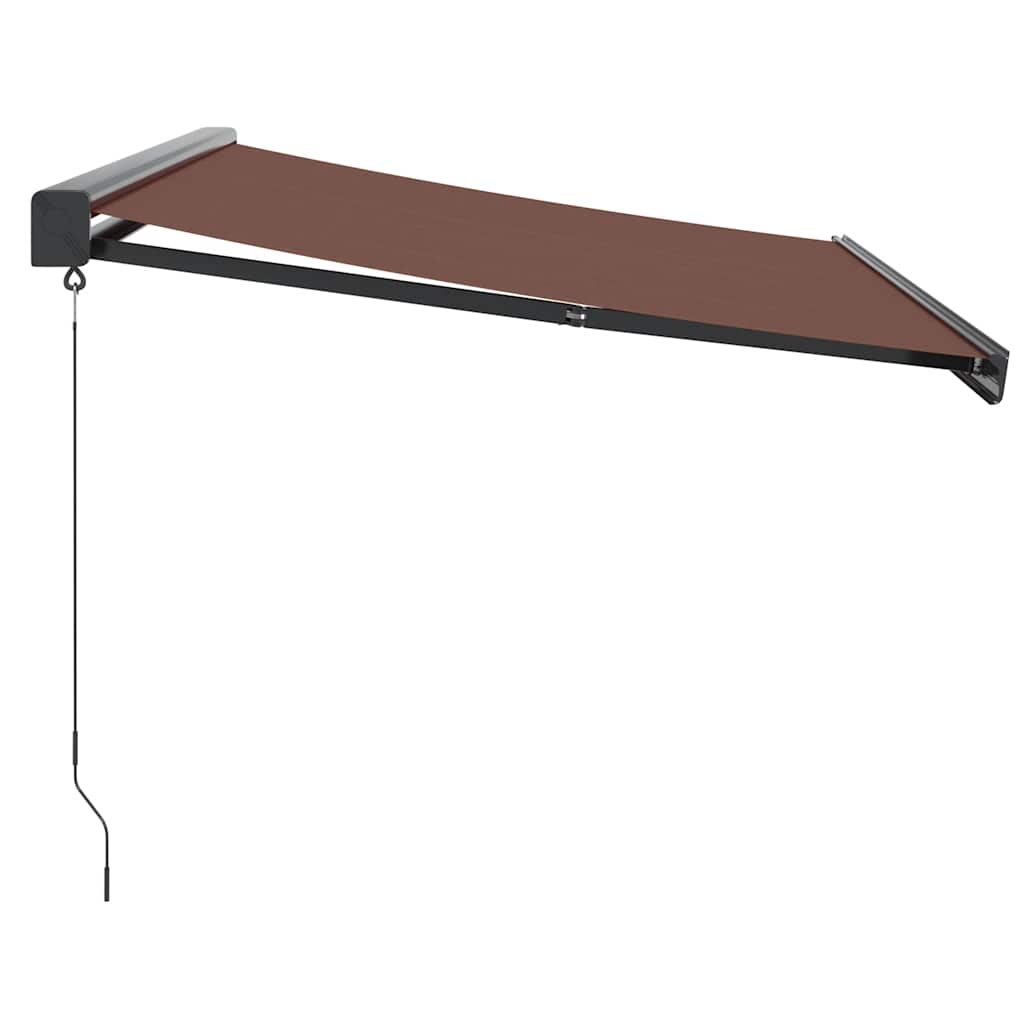 Manual pull-out awning, brown, 350x250cm