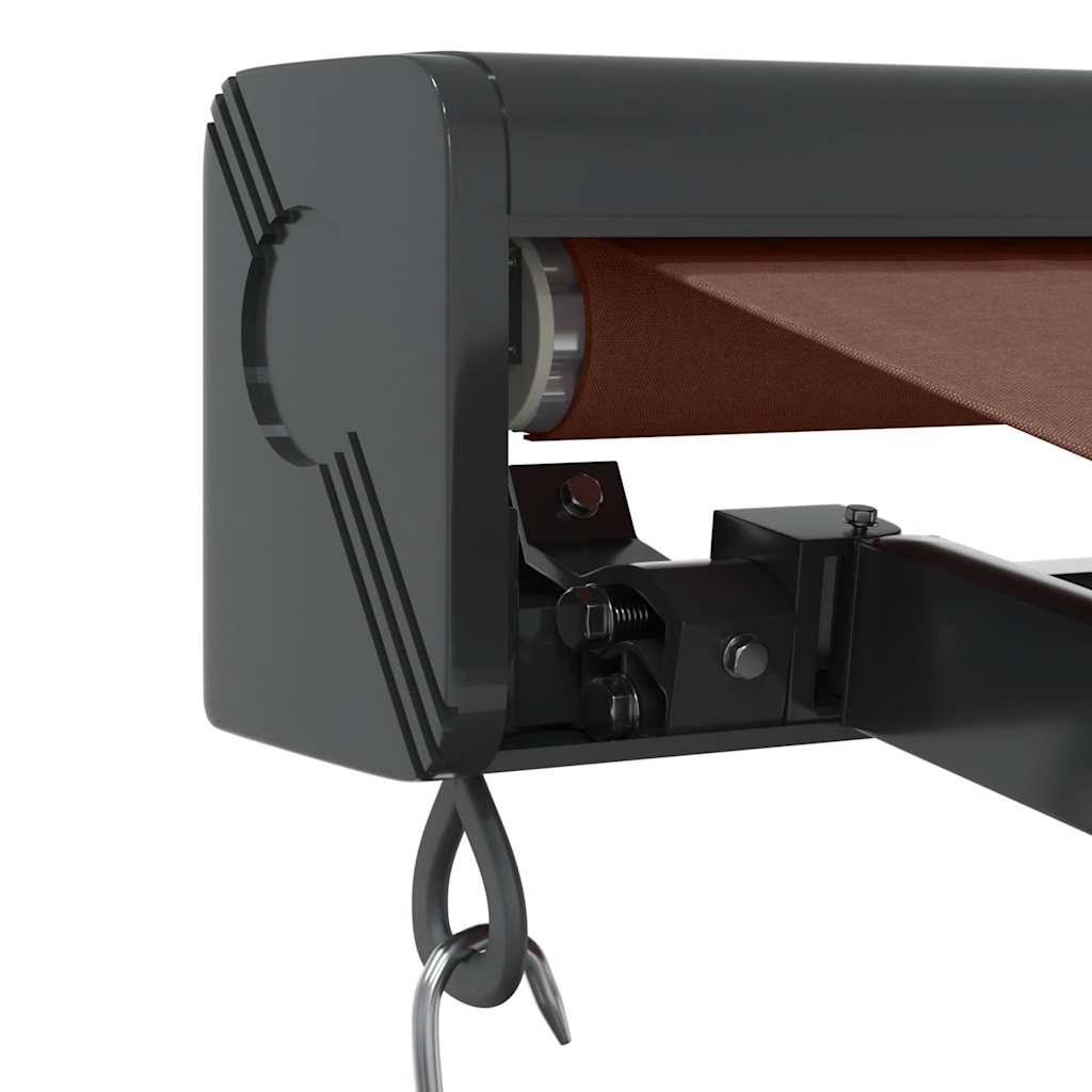 Manual pull-out awning, brown, 350x250cm