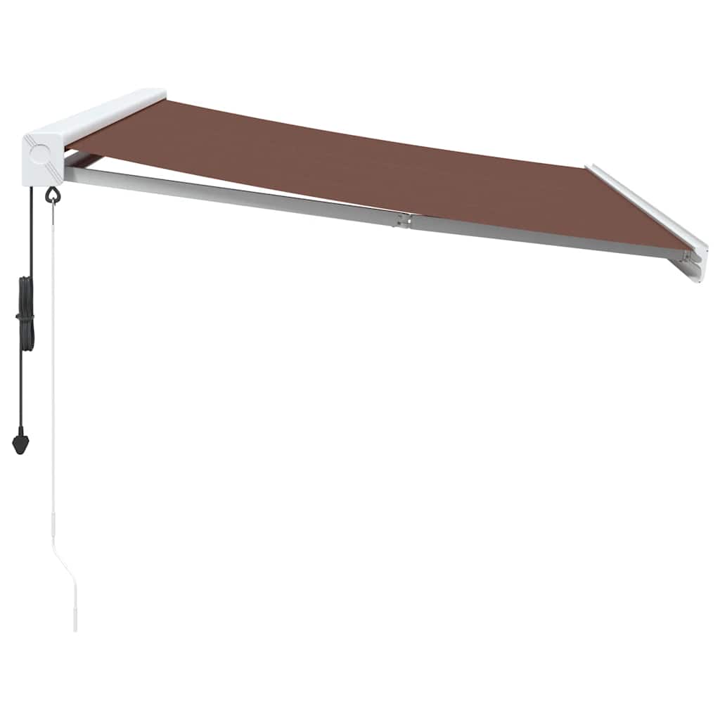 Automatic retractable awning, brown, 350x250cm