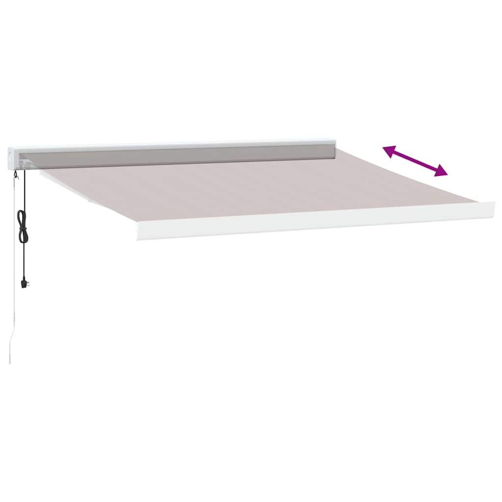 Automatic retractable awning, brown, 350x250cm