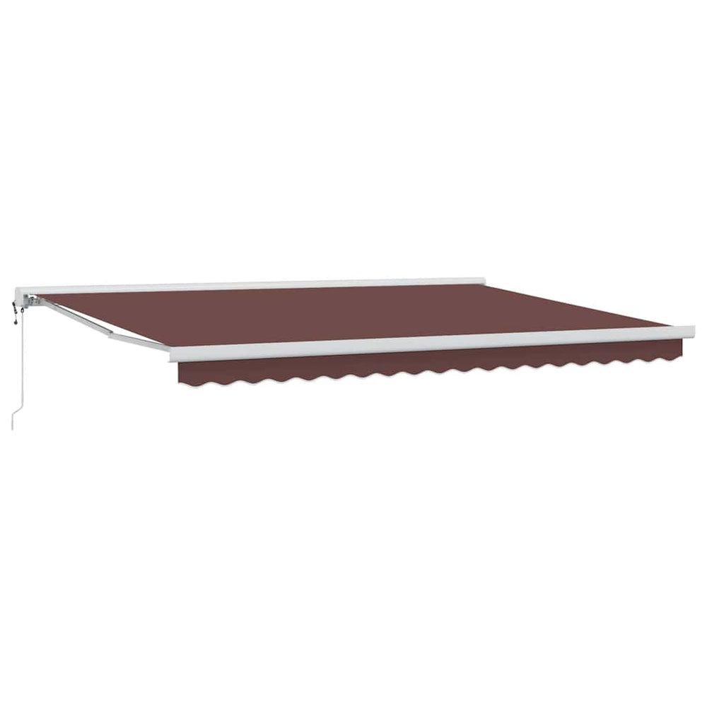 Automatic retractable awning, brown, 450x300cm