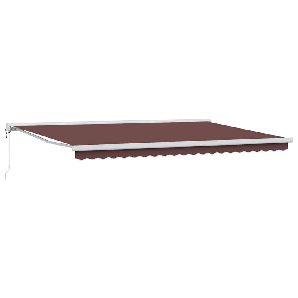 Automatic retractable awning, brown, 500x300cm