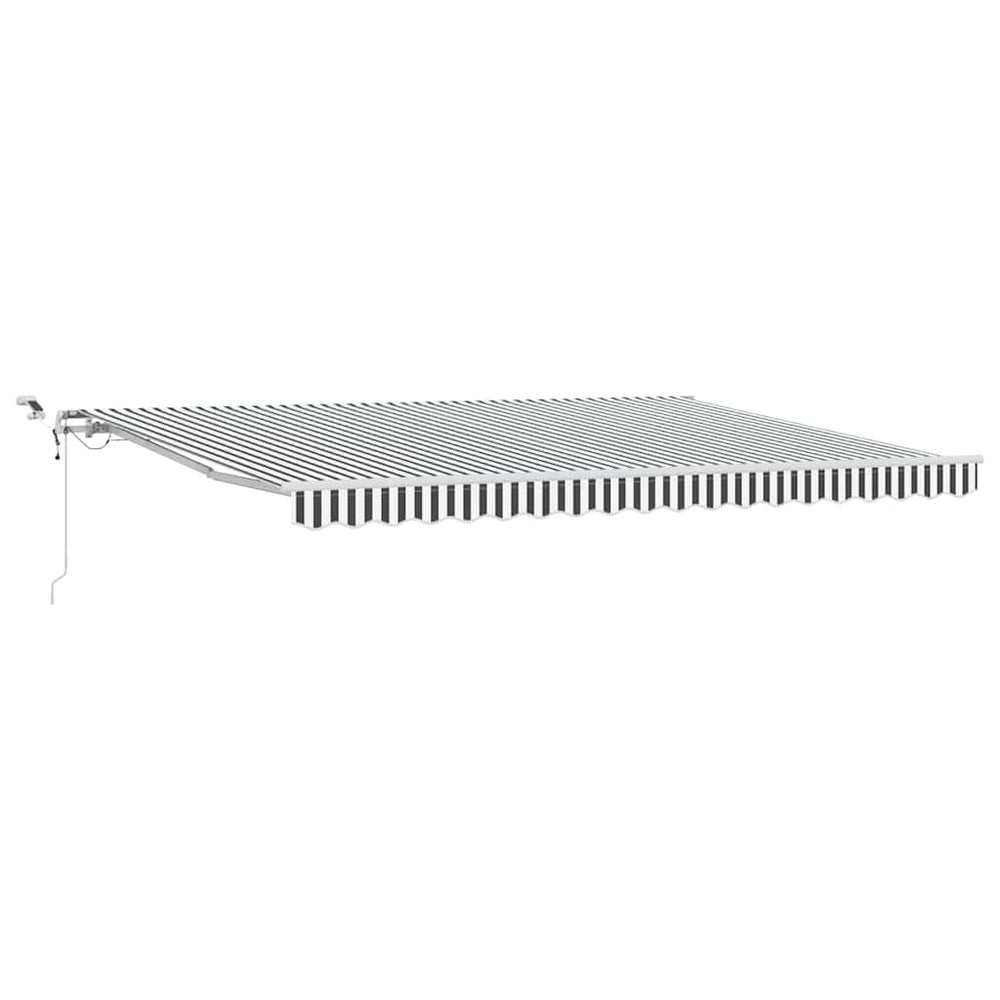 Automatinė ištraukiama markizė, antracito ir balta, 450x300cm