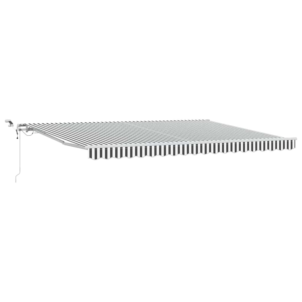 Automatinė ištraukiama markizė, antracito ir balta, 450x300cm