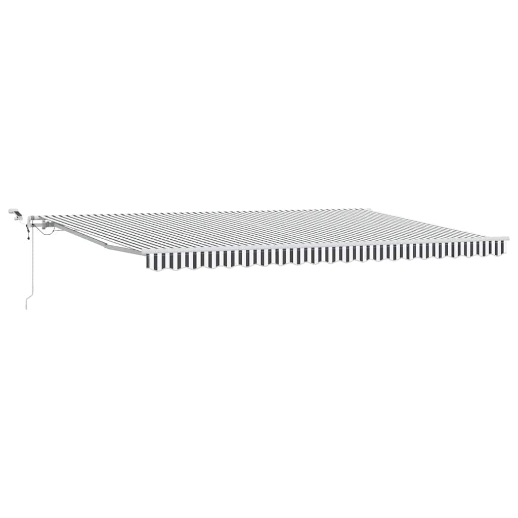 Automatinė ištraukiama markizė, antracito ir balta, 500x300cm