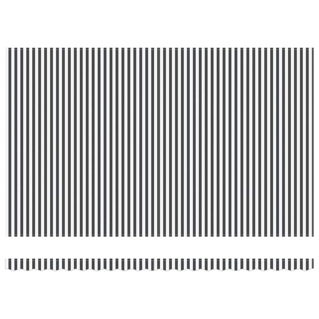 Automatinė ištraukiama markizė, antracito ir balta, 500x300cm
